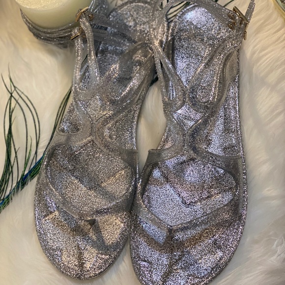 💜NIB💜Jimmy Choo Lance Jelly Glitter Sandal - Picture 7 of 16